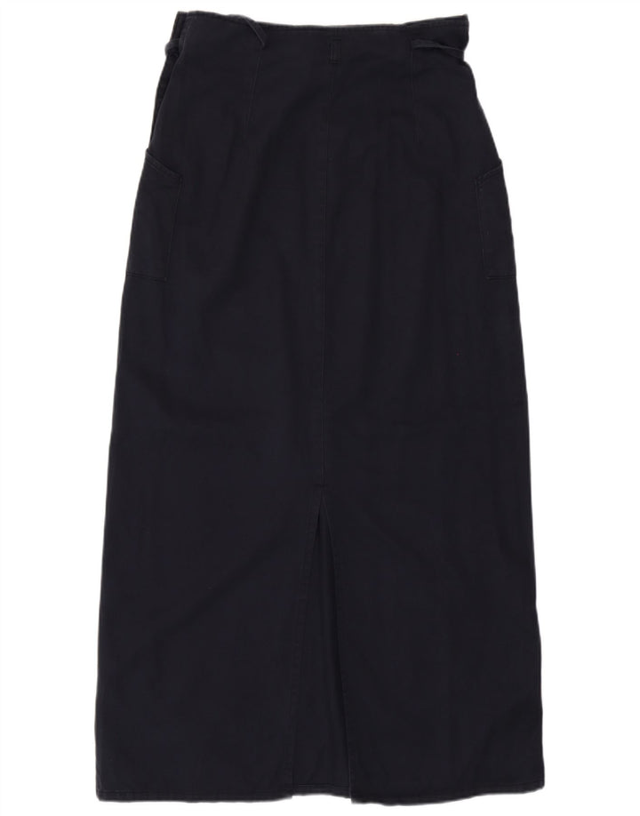 Benetton Женская макси-юбка IT 42 Medium W28 Темно-синий хлопок