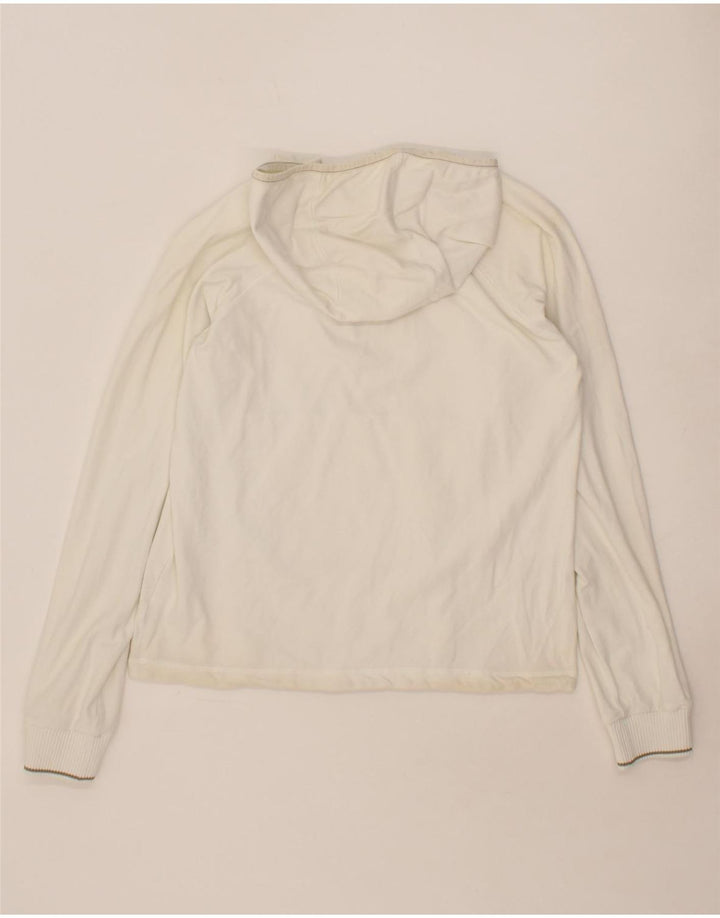 NIKE Womens Hoodie Jumper UK 14 Medium White Cotton Vintage Nike and Second-Hand Nike from Messina Hembry 