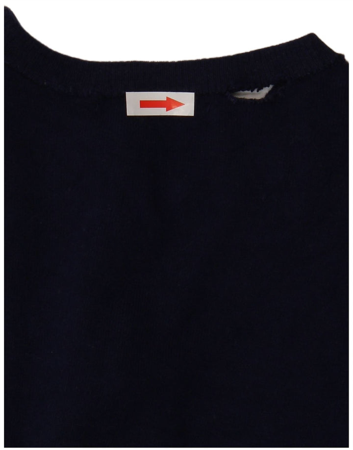 Женский кардиган ZARA UK 12, средний темно-синий