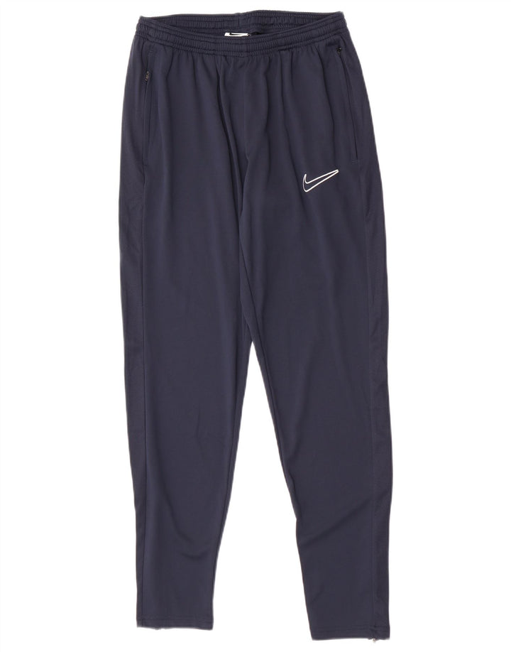 Мужские спортивные брюки Nike Dri Fit среднего размера, темно-синие