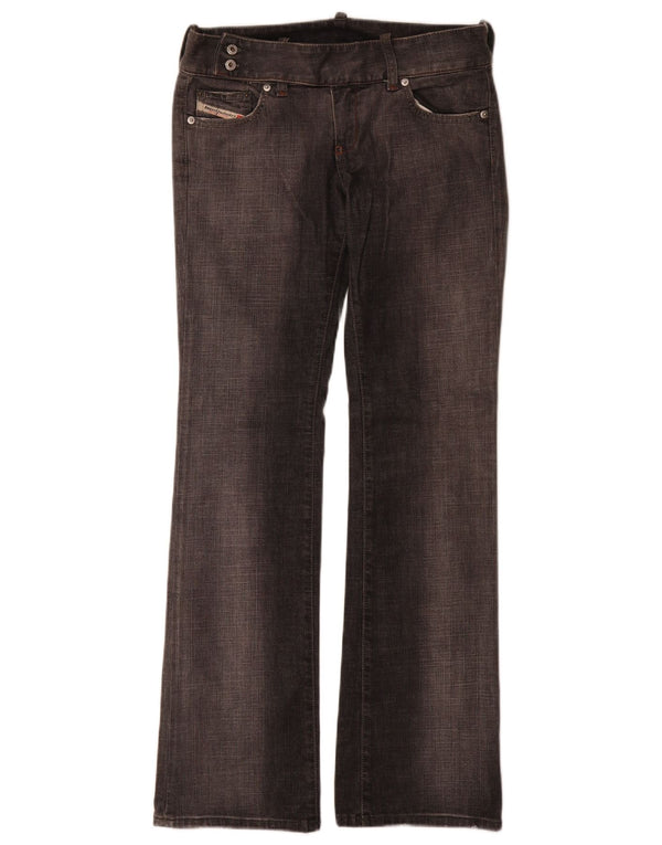 Женские джинсы Bootcut Diesel W28 L32 Серые хлопковые