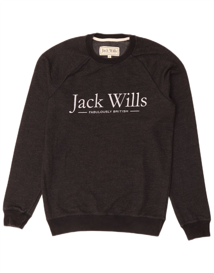 JACK WILLS Мужской свитшот с рисунком XS Черный
