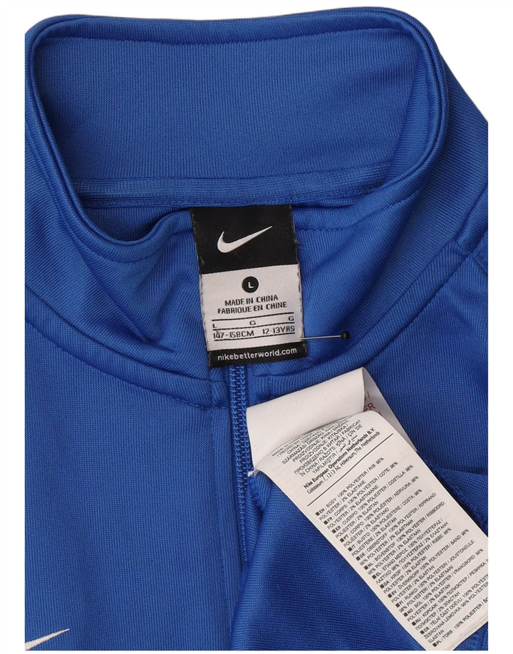 Спортивный костюм с графическим рисунком для мальчиков Nike, 12–13 лет, большой синий с цветными блоками