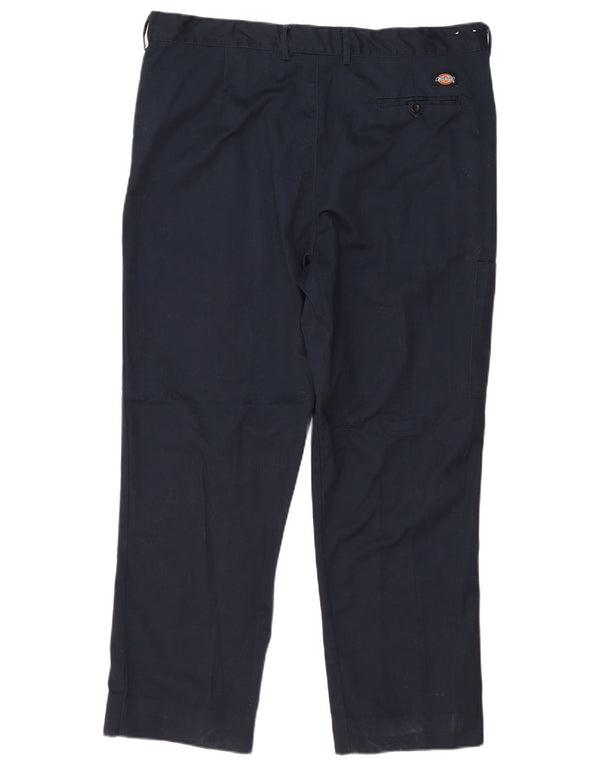 Dickies Мужские прямые костюмные брюки W40 L28 Темно-синие классические брюки из полиэстера