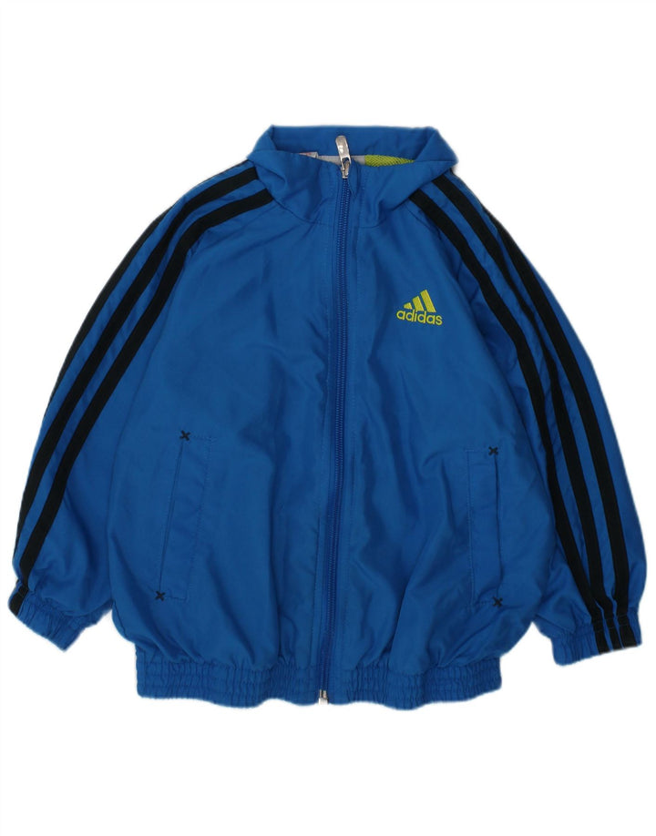 Спортивный костюм ADIDAS для мальчиков, верхняя куртка 18-24 месяцев, синий полиэстер