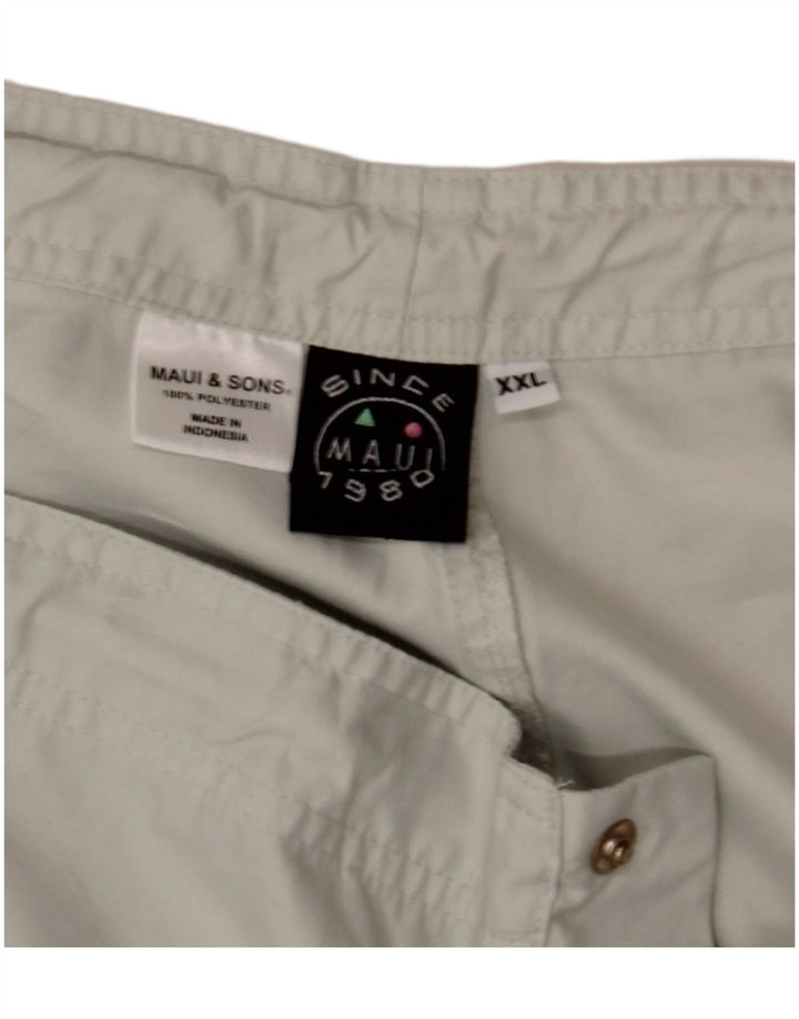 MAUI AND SONS Мужские шорты-бермуды карго 2XL W40 Серый полиэстер