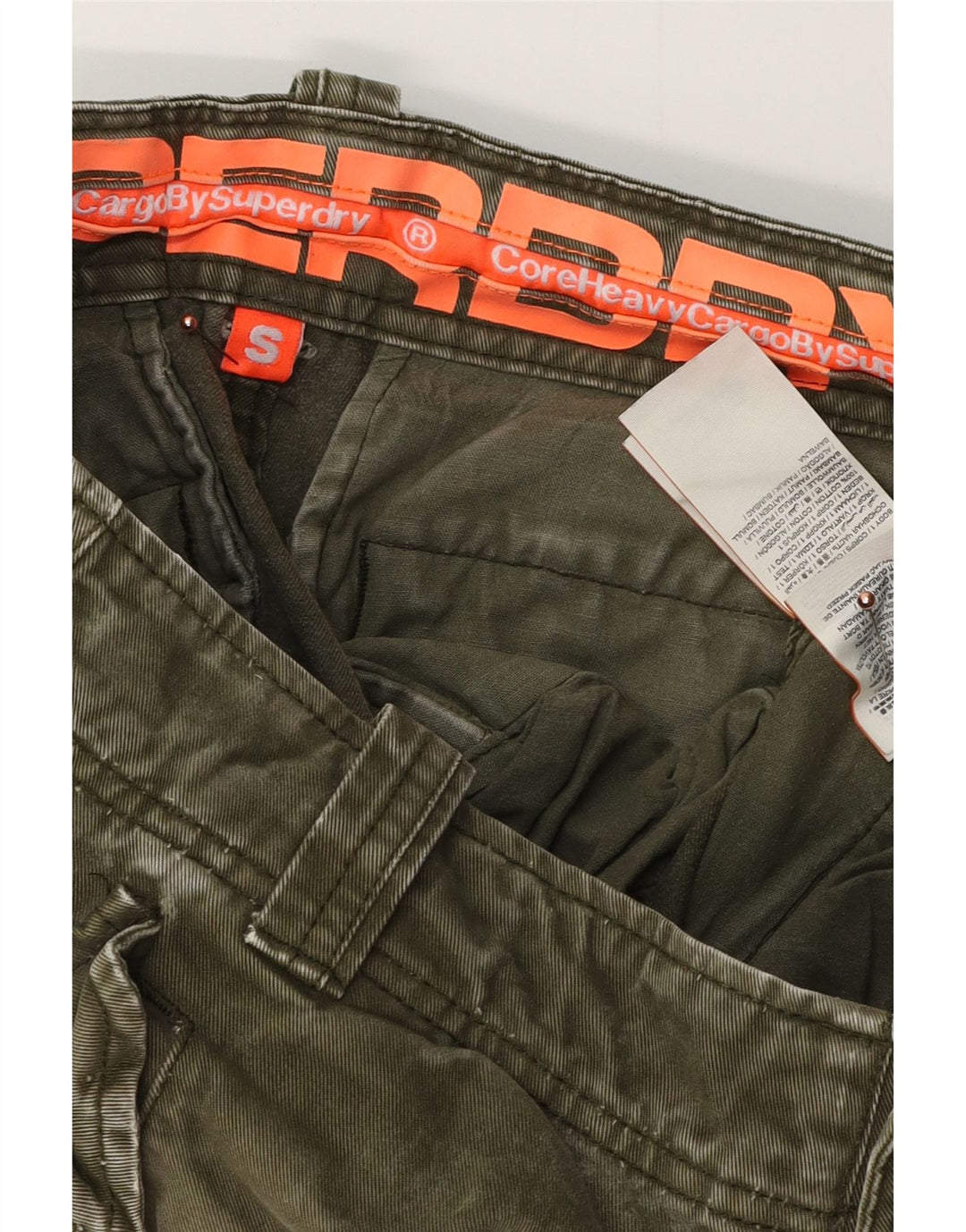 SUPERDRY Мужские шорты карго, маленькие W29, хаки, хлопок