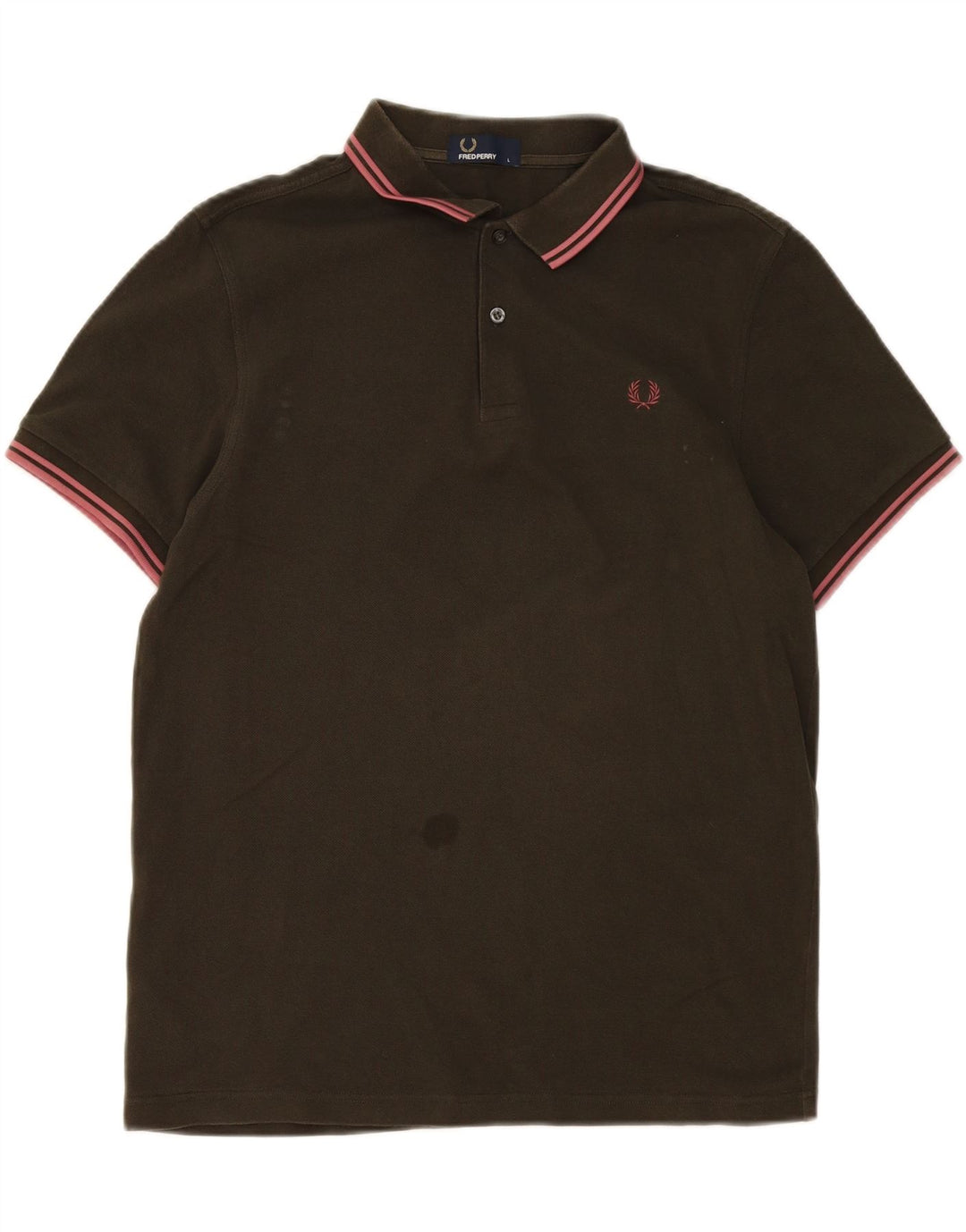 Мужская рубашка поло Fred Perry, хлопок цвета хаки, большой размер