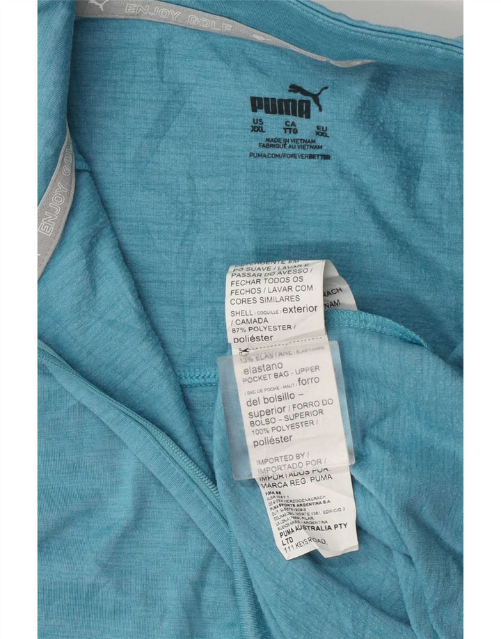 Женский свитер Puma с воротником на молнии UK 20 2XL Синий Полиэстер