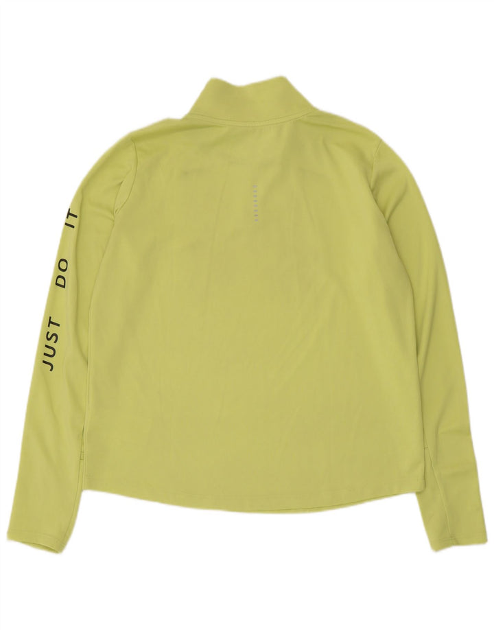 Женский спортивный костюм-пуловер с графическим рисунком Nike Dri Fit UK 14, средний зеленый цвет