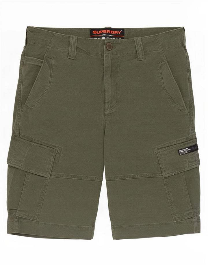 Мужские шорты карго Superdry W30, средний зеленый хлопок, хлопок