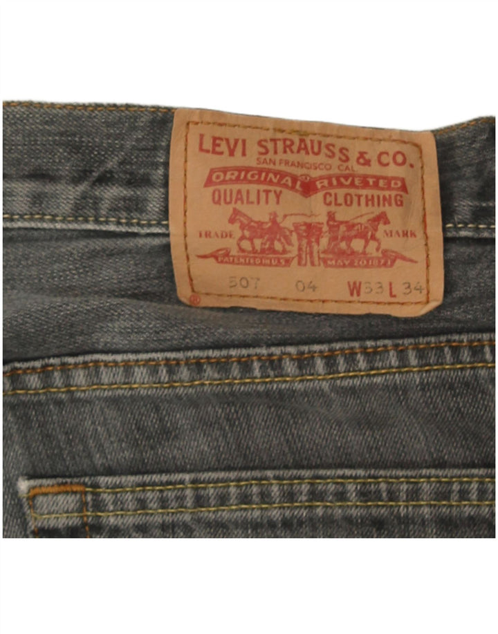 Мужские джинсы Levi's 507 Bootcut W33 L28 Серые