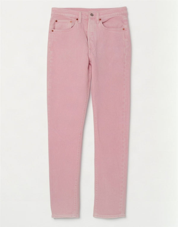 Levi's Womens 501 Straight Jeans Small W27 L29 Pink