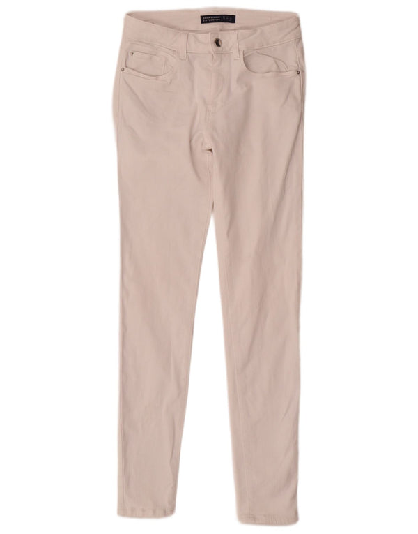 Женские джинсы скинни Zara EU 38, маленькие W28 L29, белый хлопок
