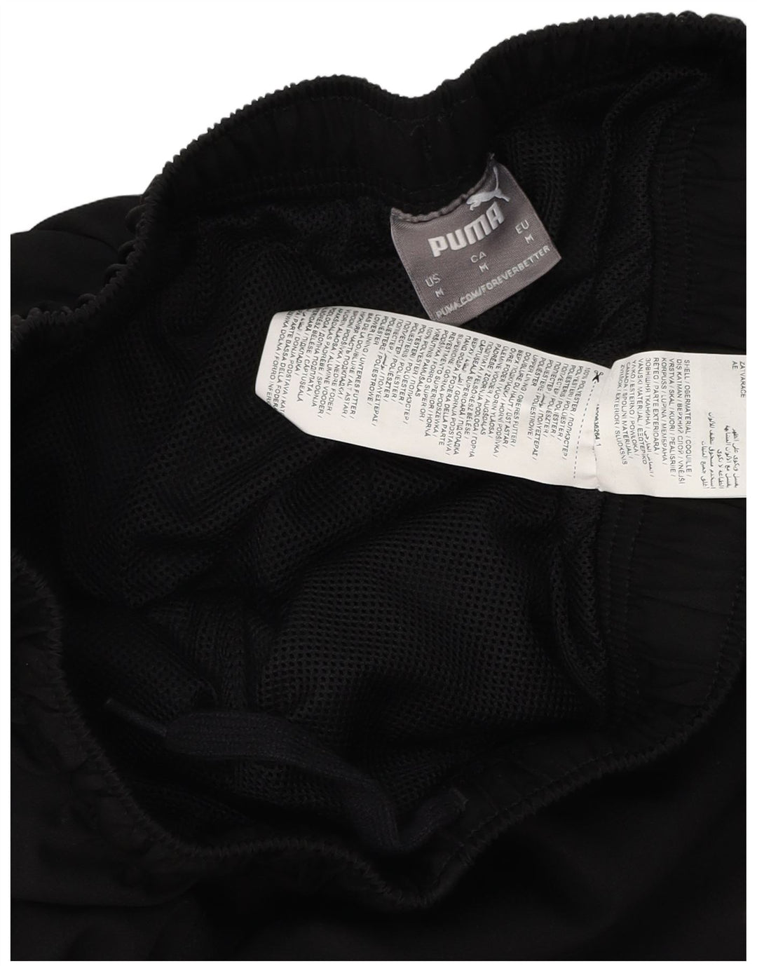 Мужские спортивные брюки Puma, джоггеры, средний черный, полиэстер