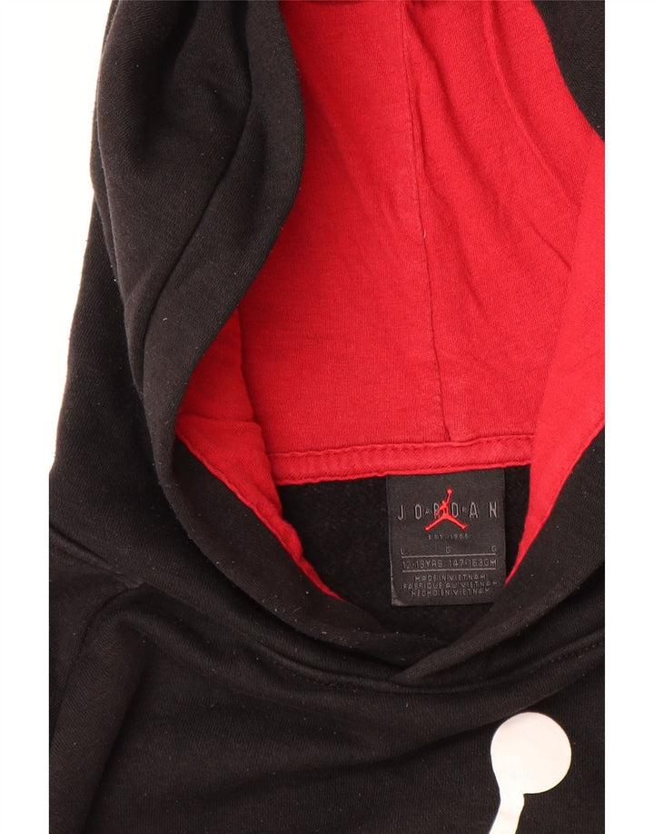 Джемпер с капюшоном JORDAN для мальчиков с рисунком, 12–13 лет, большой, черный