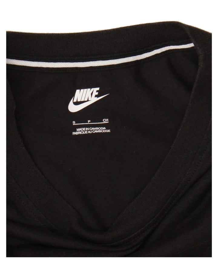 NIKE Mens Top Long Sleeve Small Black Modal Vintage Nike and Second-Hand Nike from Messina Hembry 