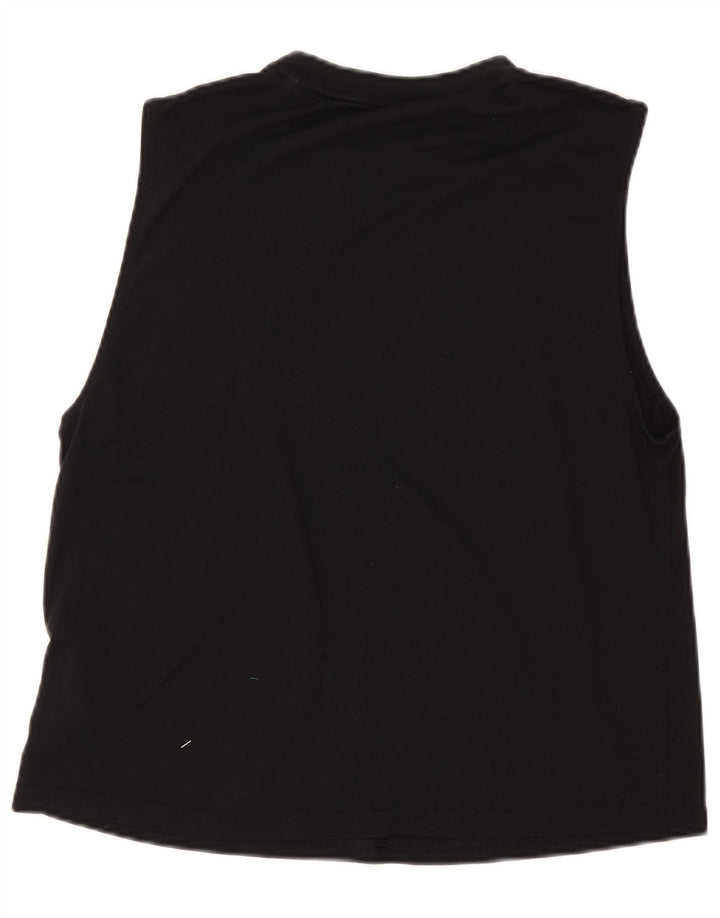 Женский жилет Adidas с графическим рисунком Top UK 14, средний черный, полиэстер