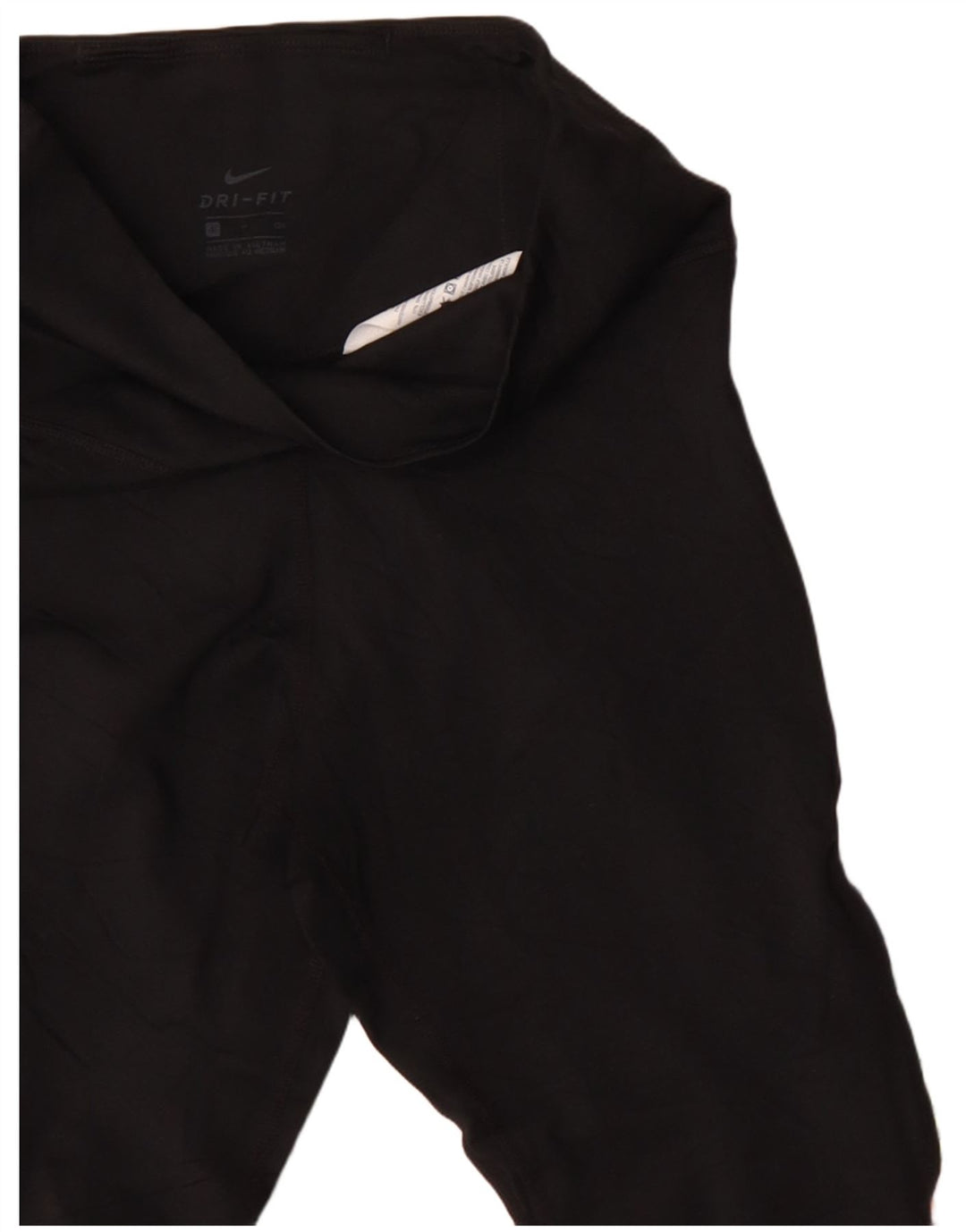 Женские леггинсы Nike Dri Fit UK 8, маленькие черные полиэстер с геометрическим рисунком