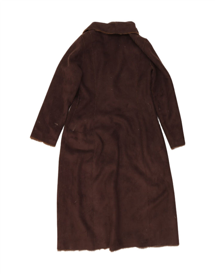 BEAUMONT AMSTERDAM Womens Sherpa Overcoat EU 40 Medium Brown Polyester Vintage Beaumont Amsterdam and Second-Hand Beaumont Amsterdam from Messina Hembry 
