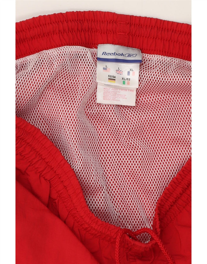 Мужские спортивные шорты Reebok, большие красные, полиэстер