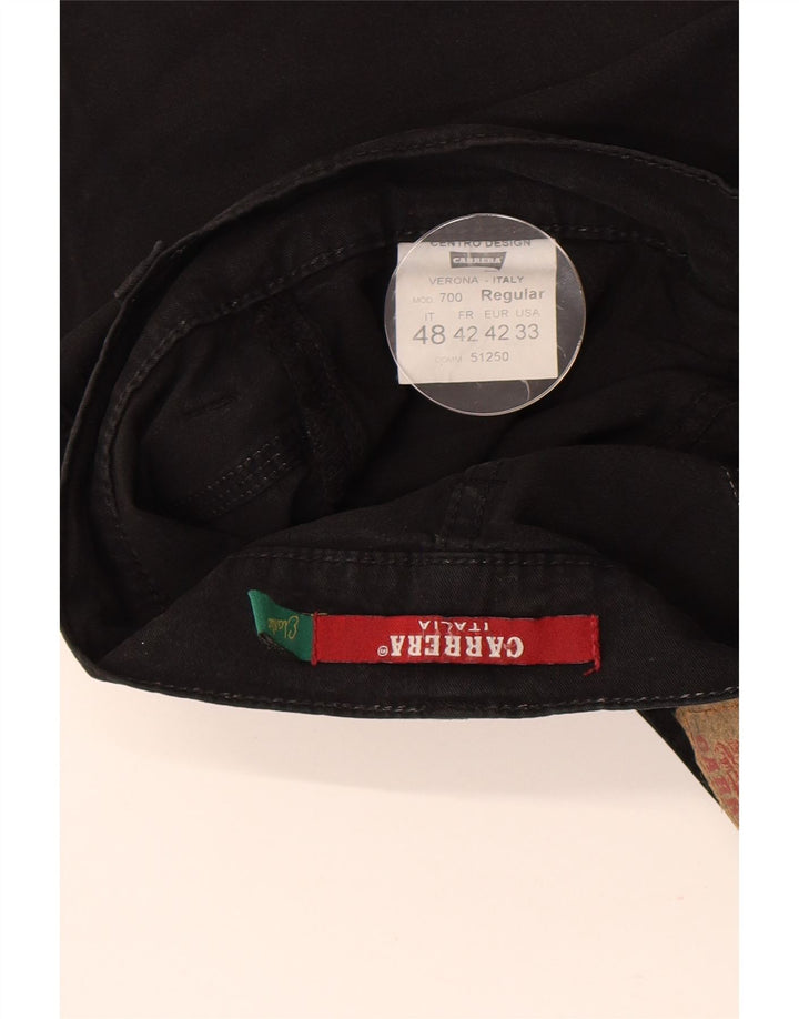 Carrera Мужские повседневные шорты IT 48 Medium W30 Черный хлопок