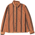 Рубашка женская VINTAGE IT 50 XL Бежевая Полосатая