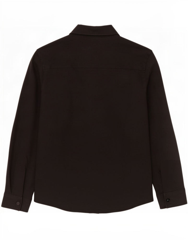 Мужская рубашка Zara, маленькая, черная, полиэстер