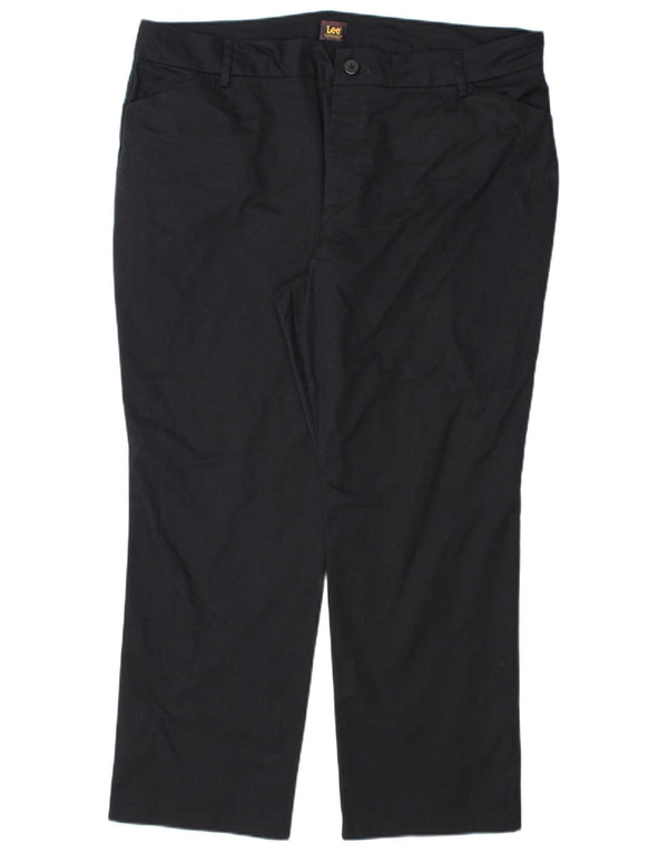Женские прямые повседневные брюки Lee UK 20 2XL W40 L28, черный хлопок