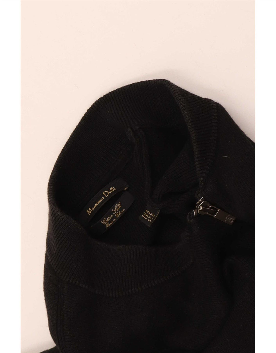 Мужской кардиган Massimo Dutti 2XL, черный хлопок