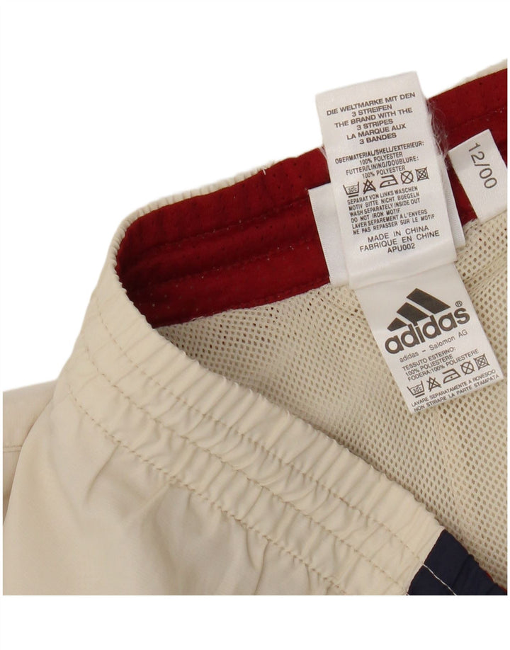 Мужские спортивные шорты Adidas с графическим рисунком XL, бежевые, полиэстер с цветными блоками