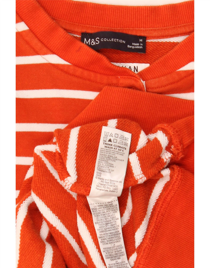 Женский свитер Marks & Spencer UK 14, средний оранжевый в полоску