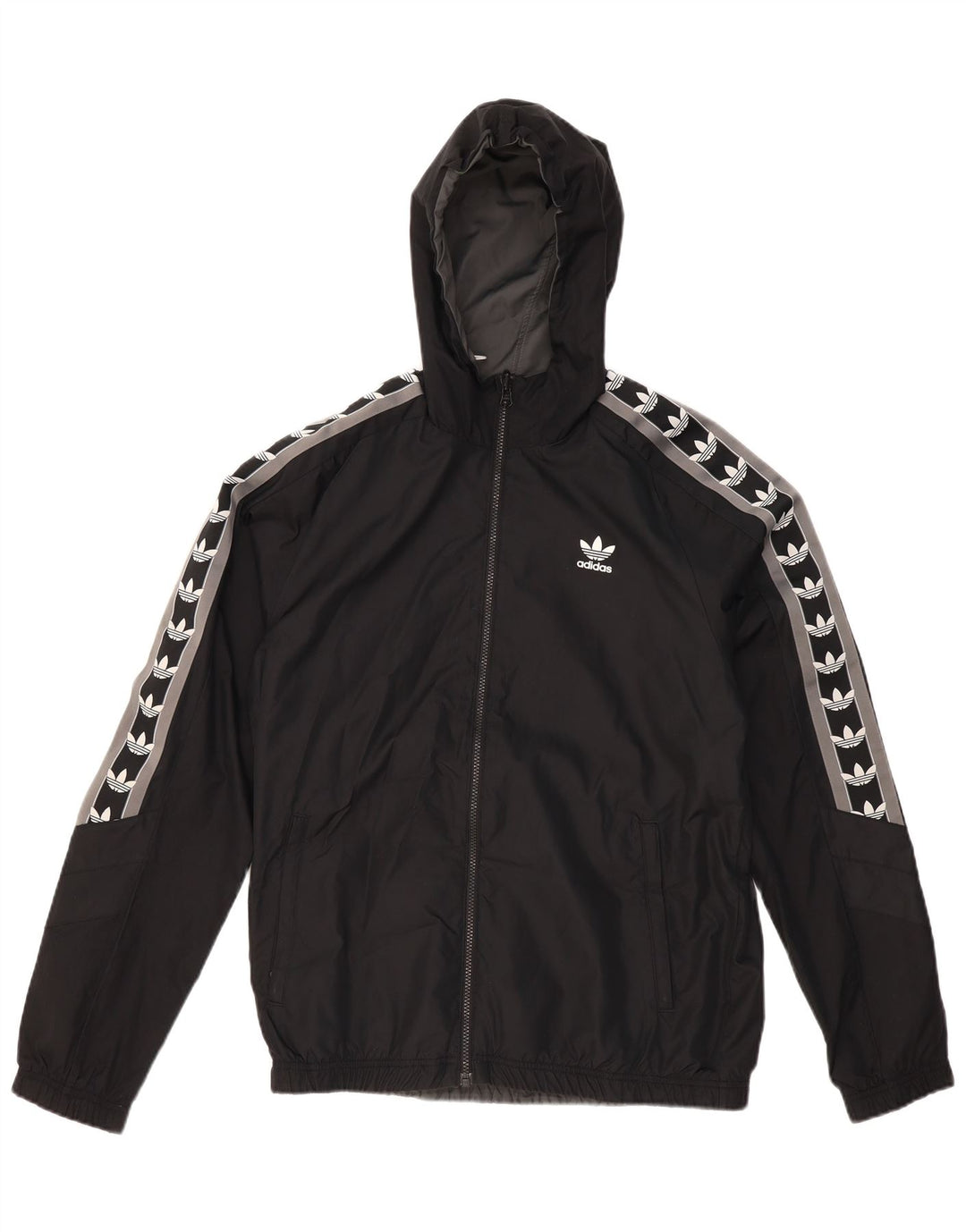 Мужская двусторонняя куртка ADIDAS UK 38 Medium Black с цветными блоками