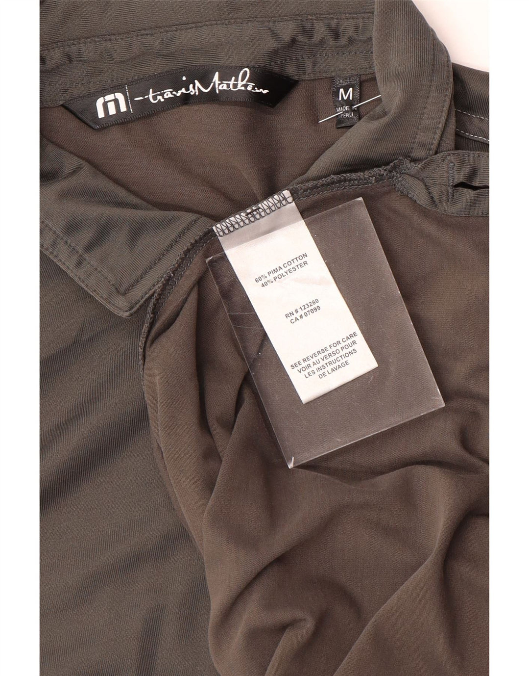 Мужская рубашка-поло TRAVIS MATHEW среднего серого цвета, хлопок