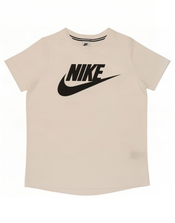 Женская футболка Oversized с графическим рисунком Nike UK 16, большой белый полиэстер