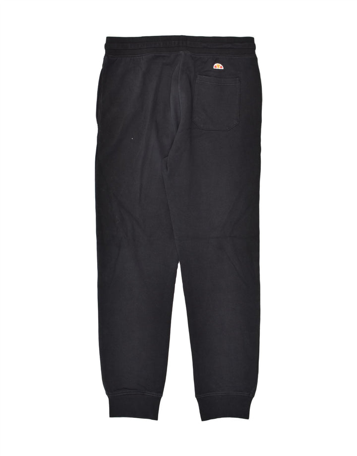 ELLESSE Womens Tracksuit Trousers Joggers UK 18 XL Black Cotton | Vintage Ellesse | Thrift | Second-Hand Ellesse | Used Clothing | Messina Hembry 