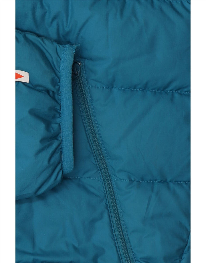 Мужская стеганая куртка с капюшоном Jack Wolfskin UK 40/42, большой синий полиэстер