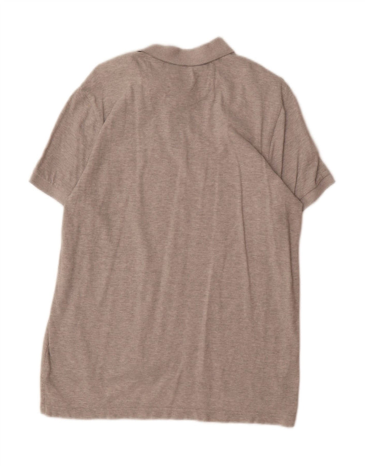 CHAPS Mens Polo Shirt Medium Grey Flecked Cotton Vintage Chaps and Second-Hand Chaps from Messina Hembry 
