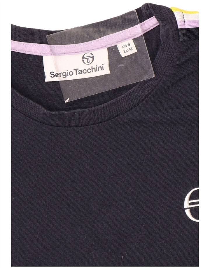 SERGIO TACCHINI Мужская футболка Top Small Navy Blue Colourblock