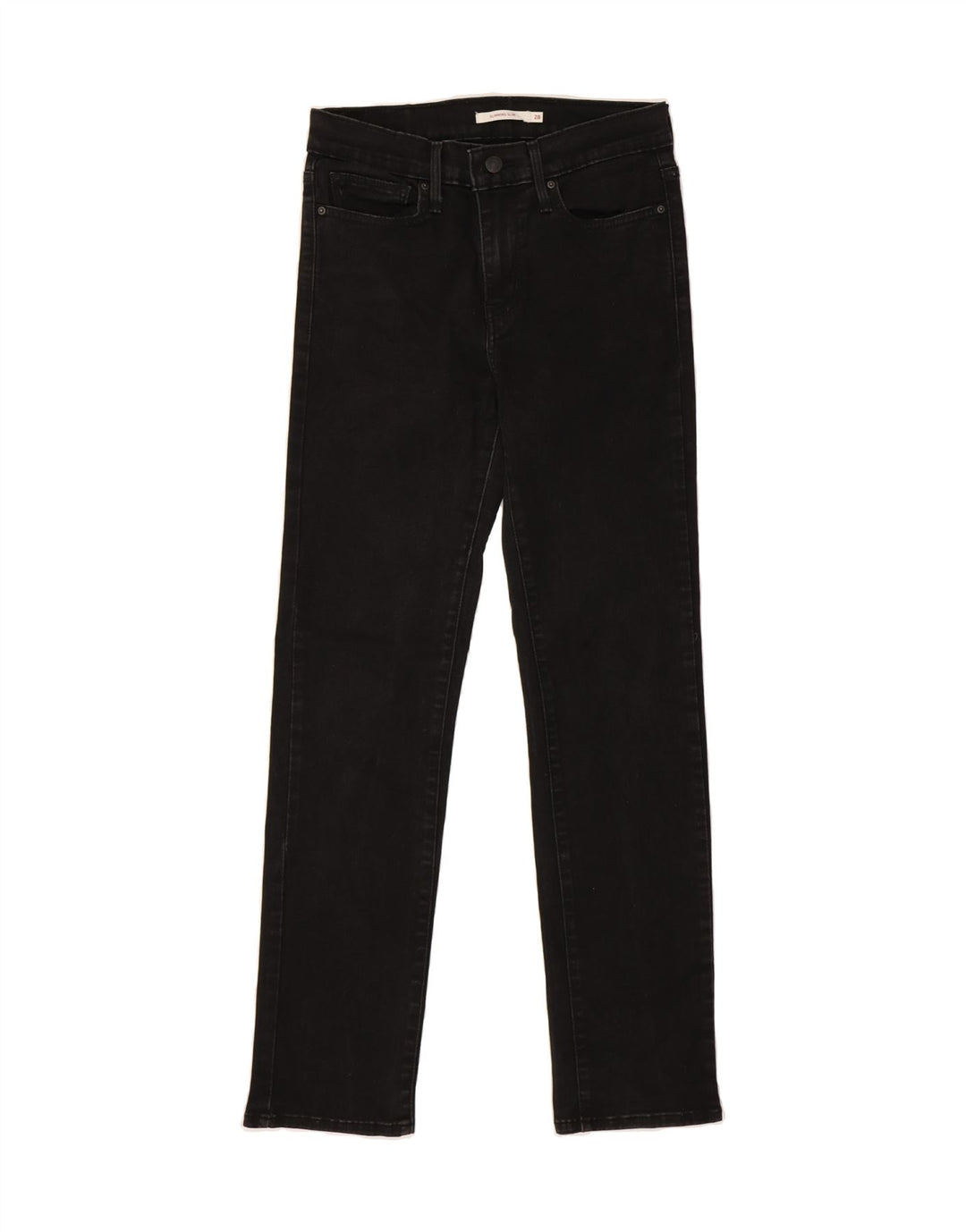 LEVI'S Womens Slimming Slim Jeans W28 L30  Black Cotton Vintage Levi's and Second-Hand Levi's from Messina Hembry 