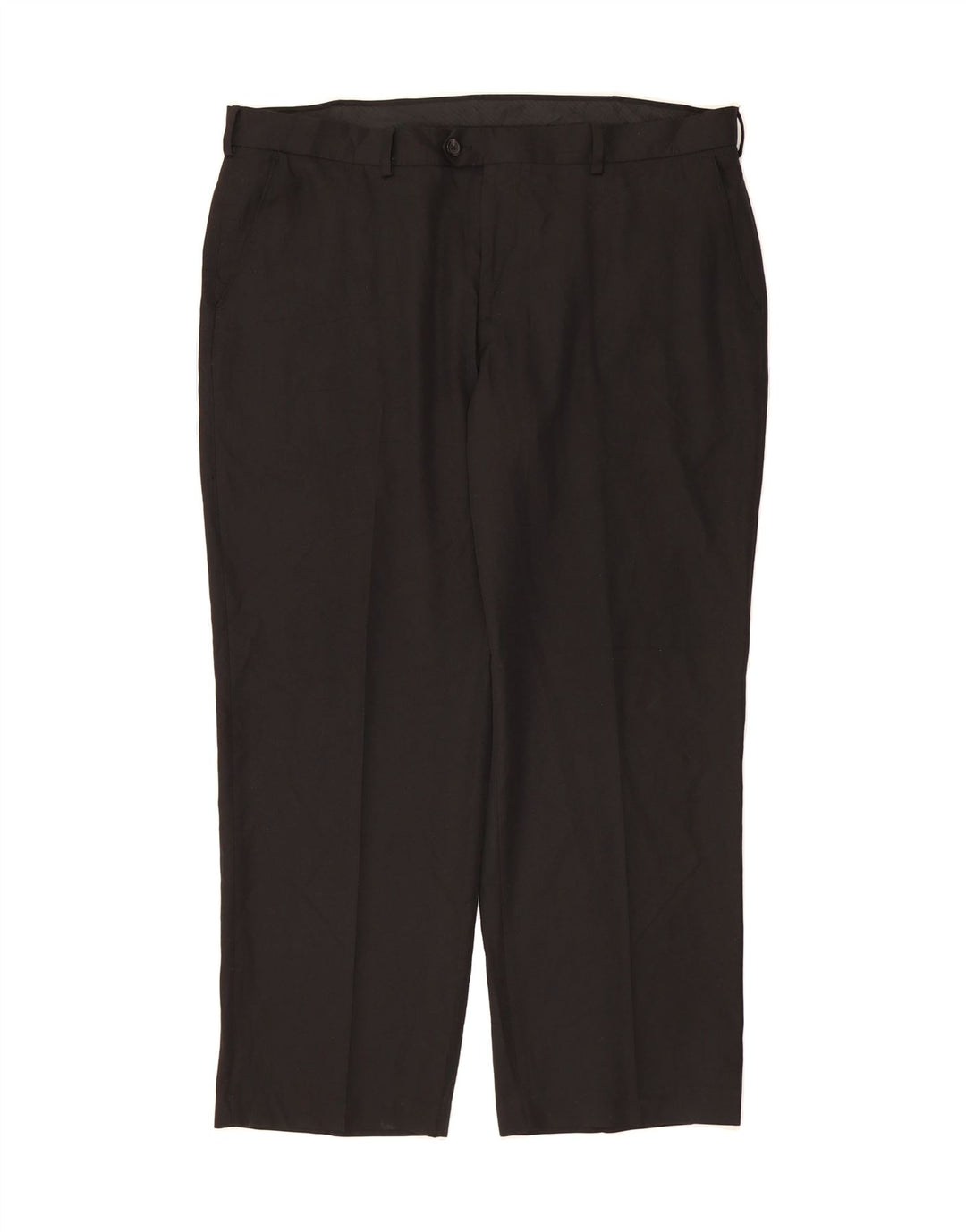 IZOD Mens Straight Suit Trousers W42 L30 Black Polyester Vintage Izod and Second-Hand Izod from Messina Hembry 