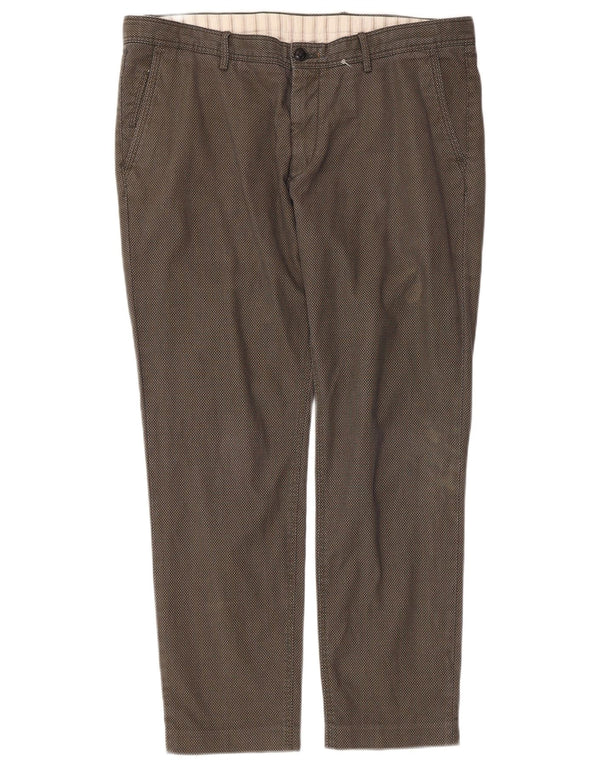 Мужские брюки-чиносы Massimo Dutti EU 46 XL W36 L28 в клетку хаки