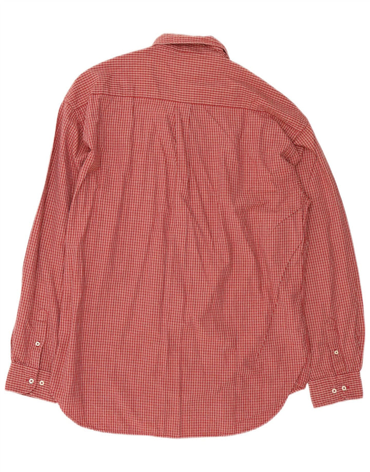 Мужская рубашка Kappa XL в красную клетку из хлопка