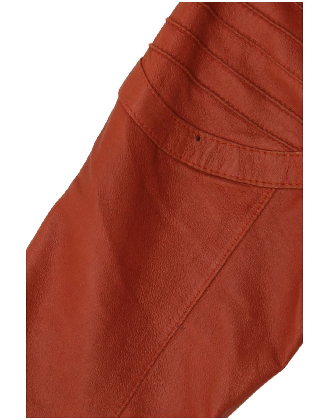 ELEGANCE PARIS Женский пиджак на 2 пуговицах UK 20 2XL Коричневый кожаный пиджак