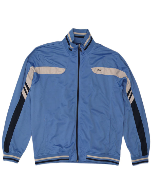 Мужская спортивная куртка ASICS 2XL, синяя с цветными блоками