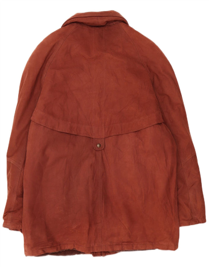 Винтажная мужская замшевая куртка UK 42 XL коричневая