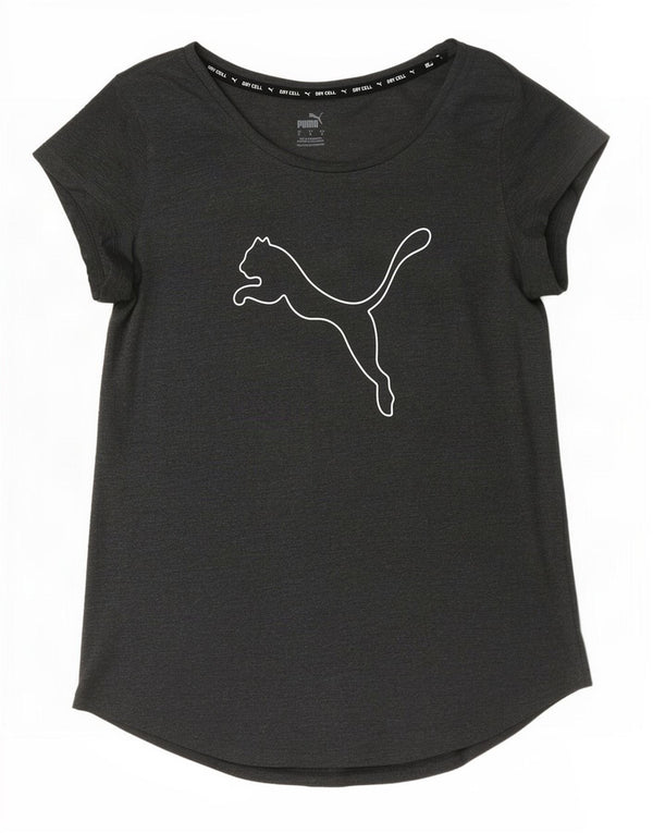 Женская футболка с рисунком Puma Top UK 10, маленькая серая
