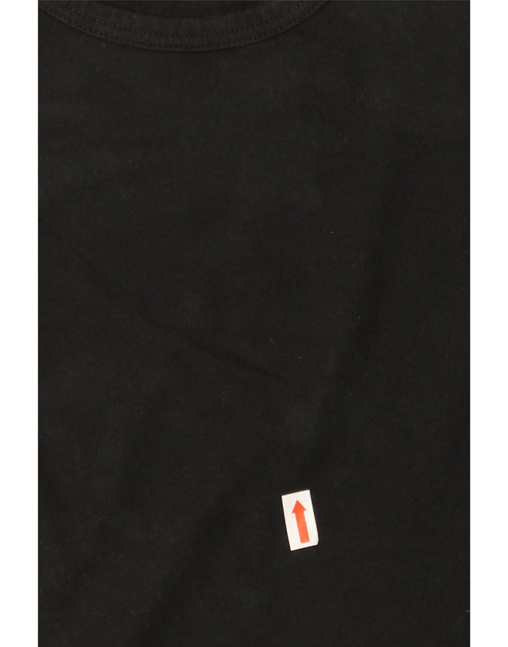 PUMA Womens T-Shirt Top UK 12 Medium Black Cotton Vintage Puma and Second-Hand Puma from Messina Hembry 
