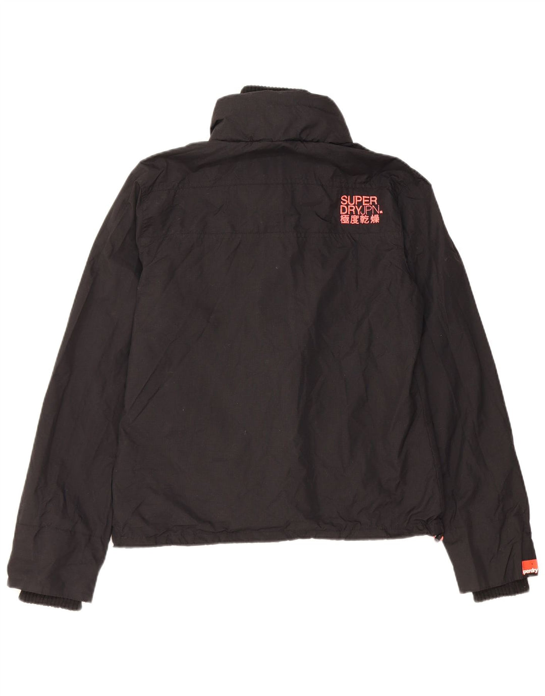 Женская ветровка Superdry The Windcheater UK 16, большая черная нейлоновая куртка