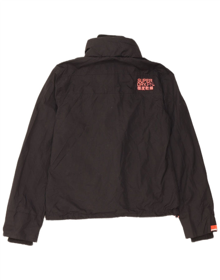 Женская ветровка Superdry The Windcheater UK 16, большая черная нейлоновая куртка